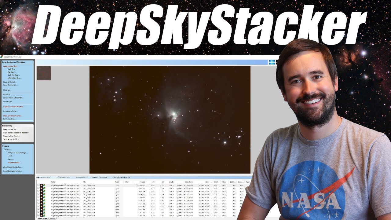 Учебное пособие по DeepSkyStacker: руководство для начинающих по астрофотографии