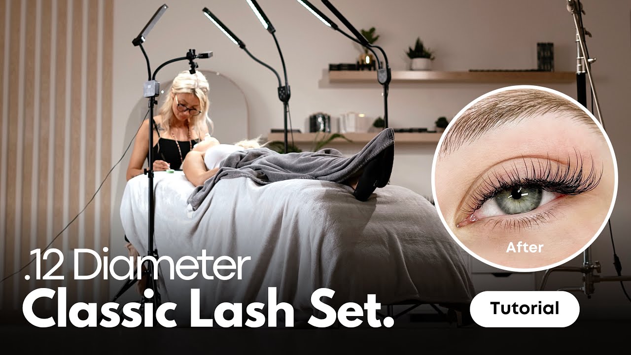 .12 DIAMETER CLASSIC LASH SET | Eyelash Extension Tutorial
