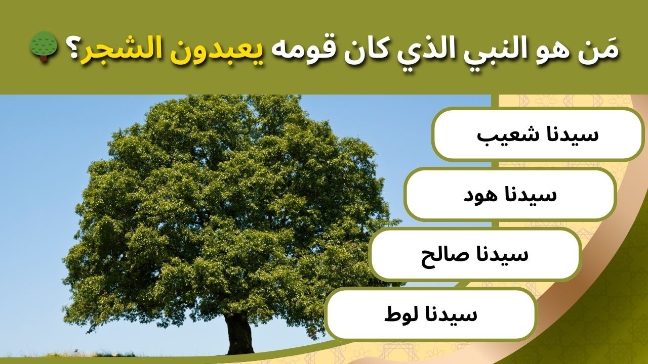 30 سؤال وجواب 🧠 | مَن هو النبي الذي كان قومه يعبدون  الشجر؟ 🌳 معلومة يجهلها الكثيرون!🤔