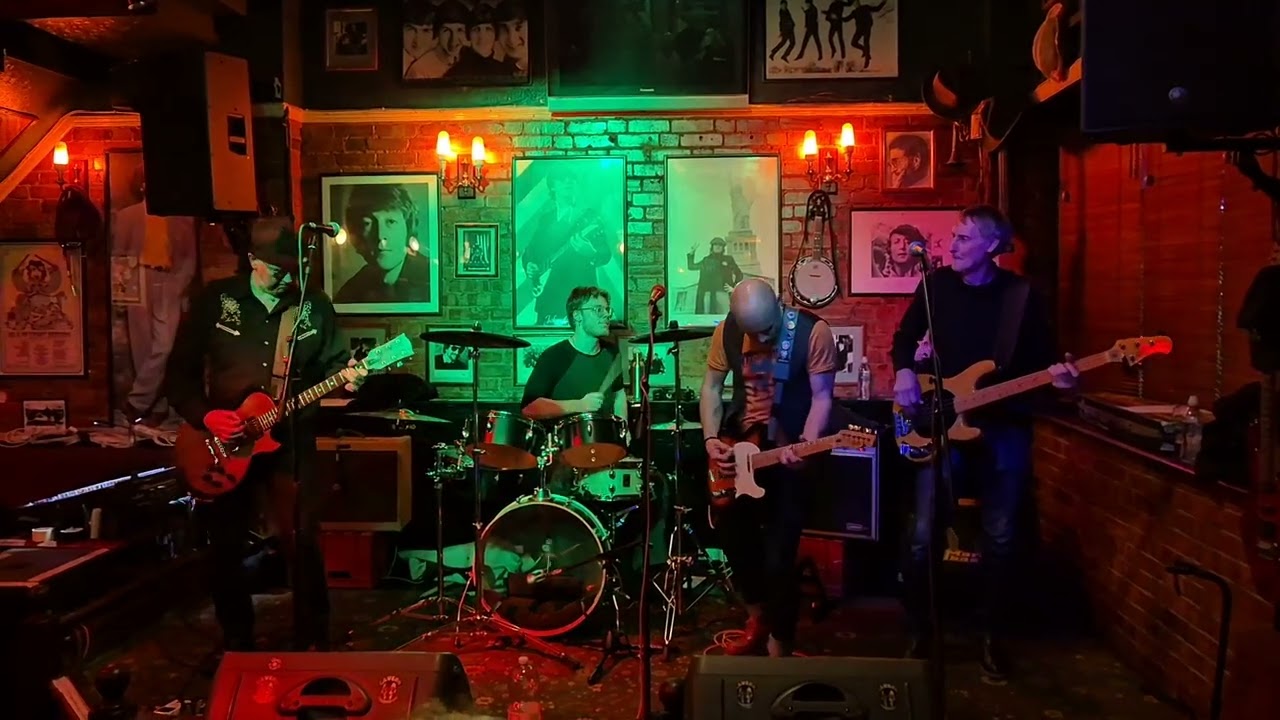 The Slogans at The Cavern, Raynes Park, London playing 'A Forest' by The Cure on Sat. 21/1/26.