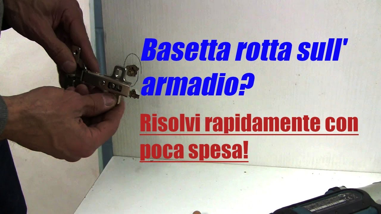 Ripara facilmente le cerniere rotte dell'armadio o cucina!!
