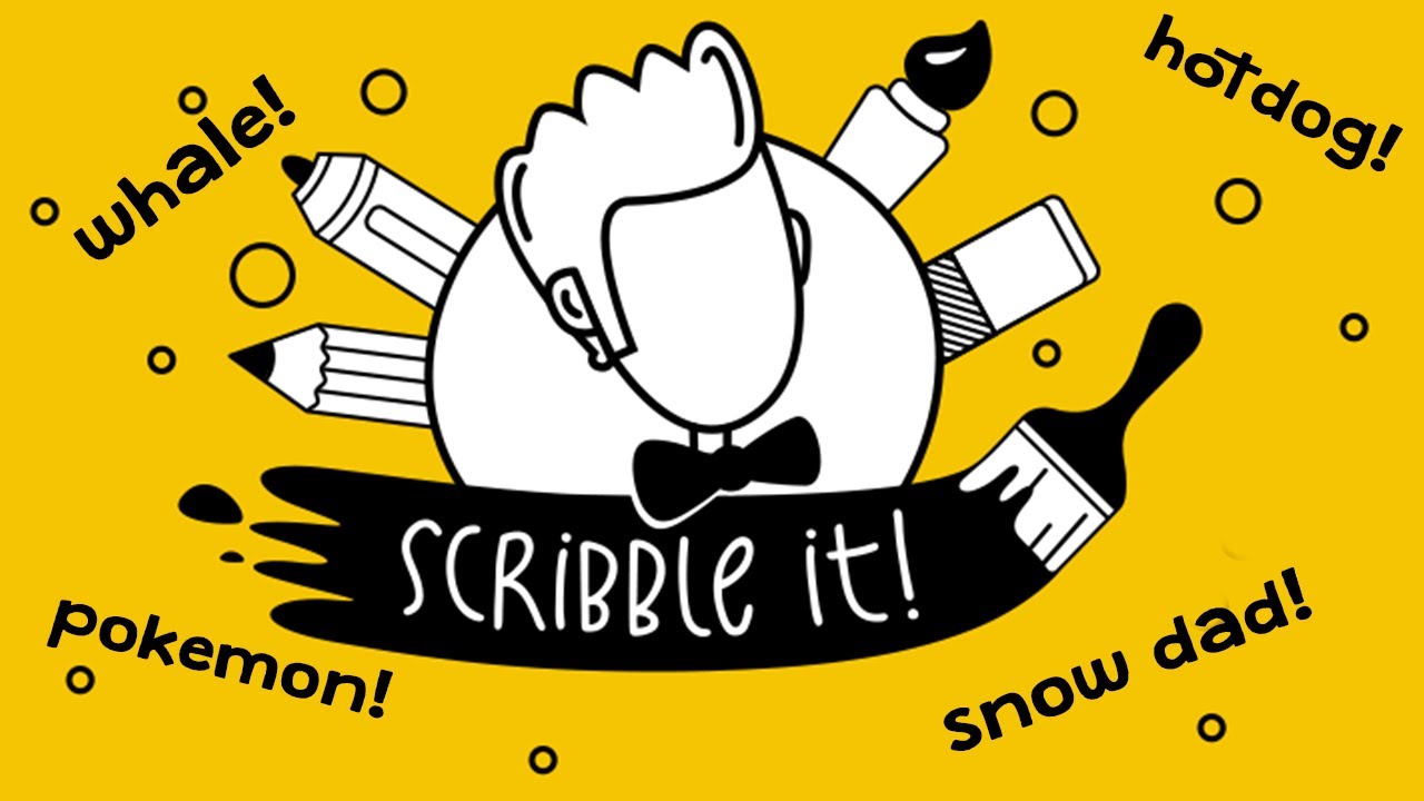 Scribble It - GUESS THE AWFUL DRAWING!! (4 Player Gameplay)