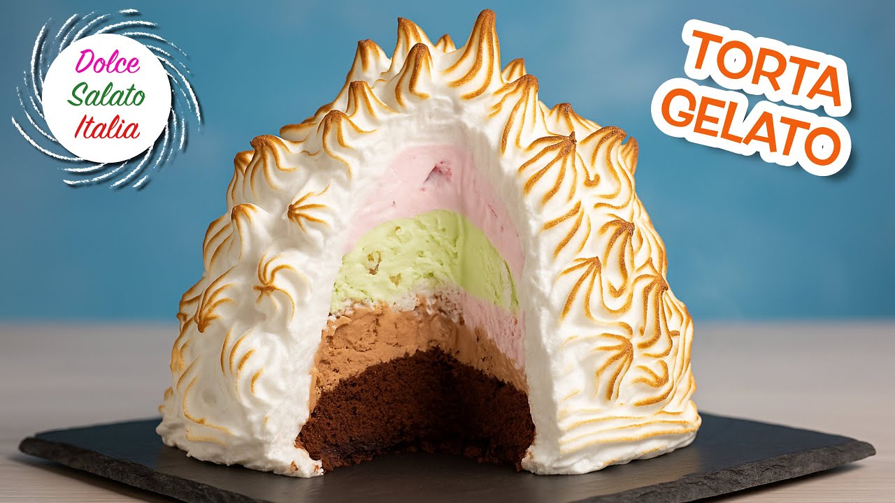 Torta Gelato Fatta in Casa 🍨🍰🔥 & Baked Alaska