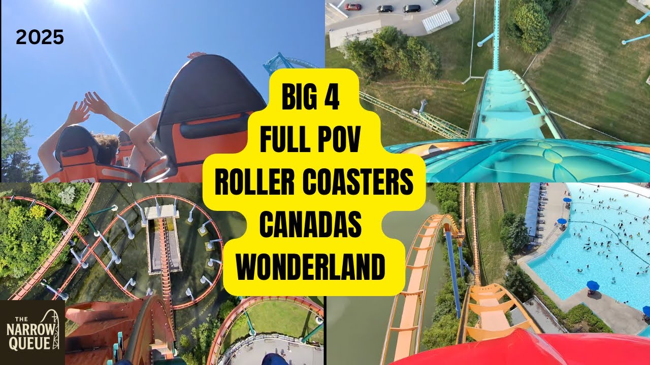 POV - BIG 4 - ALPEN FURY - YUKON STRIKER - LEVIATHAN - BEHEMOTH - FULL RIDES - CANADAS WONDERLAND 