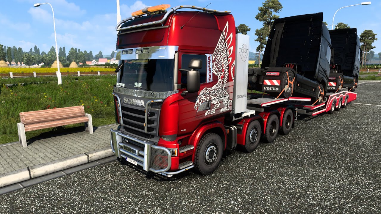 Euro Truck Simulator 2-Scania streamline\730Л.С.-Грузовики Volvo-Санкт-Петербург-Зальцбург\2076км
