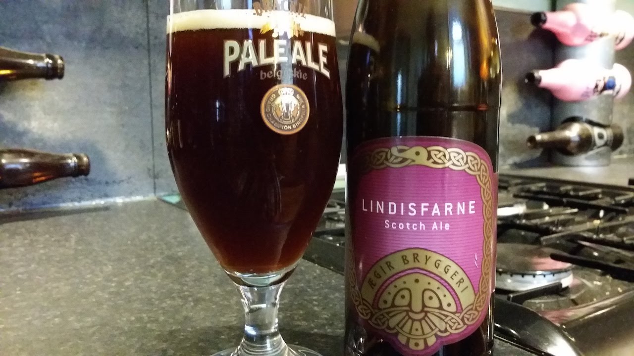 (4K) &AElig;gir Lindisfarne Scotch Ale By &AElig;gir Bryggeri | Norwegian Craft Beer Review