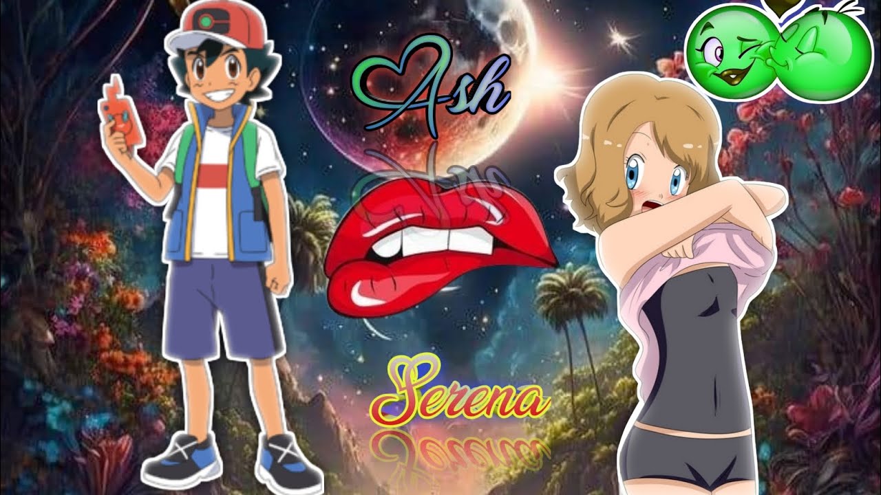 Ash kiss Serena ❤🥰||pokegirls kisses#pokemon #mode #comment