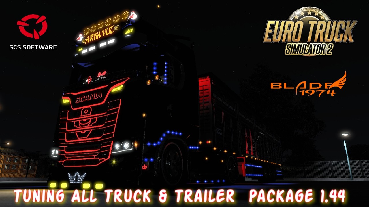 Euro Truck Simulator 2 ETS 2 ORJİNAL SÜRÜM DİJİTAL HIZ GÖSTERGESİ SCANIA VE TIRSAN DORSE İLE JET