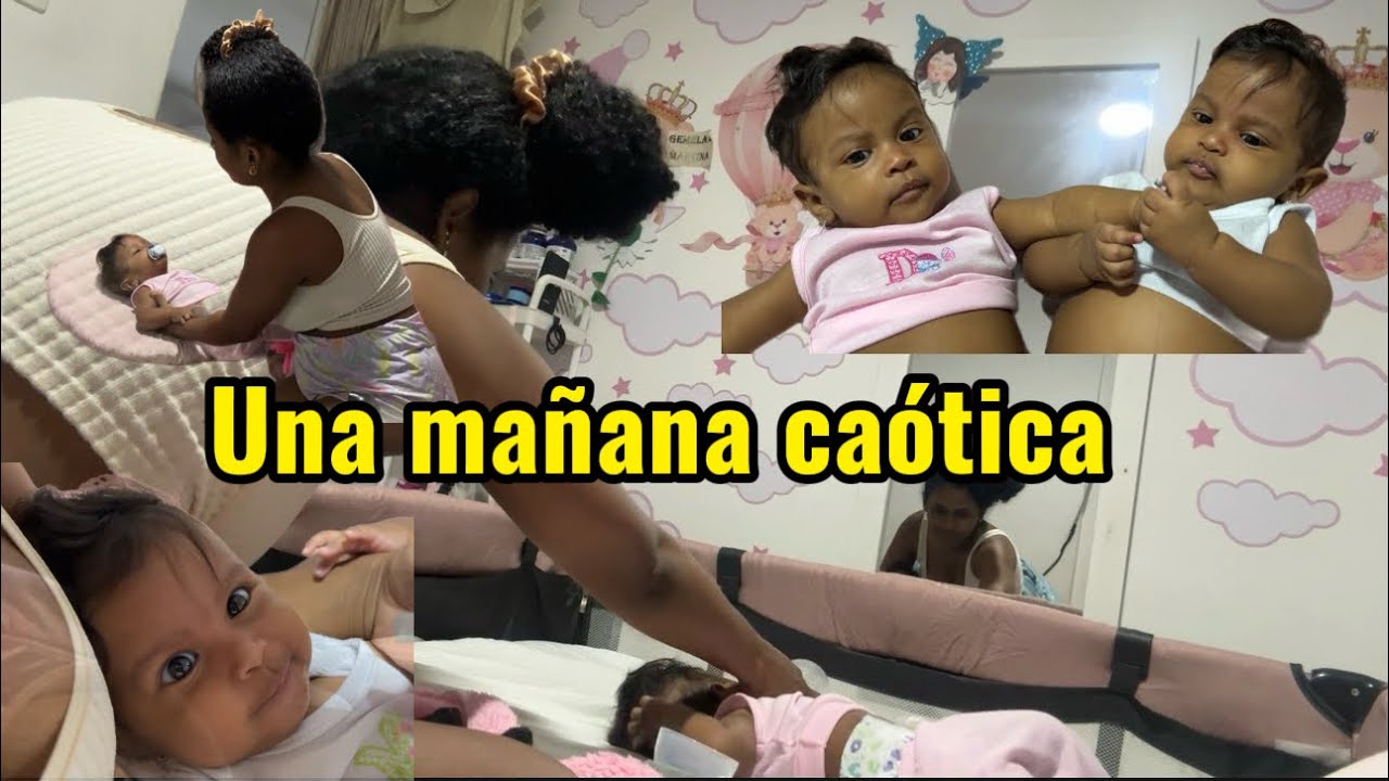 Una mañana caótica con mis mellas 👶👶 | Maternidad real