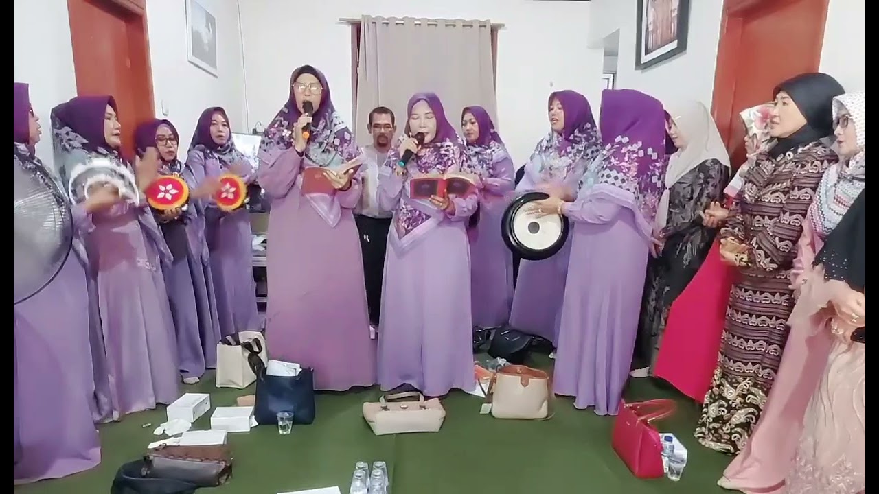 Qosidah Dawatul Falah cengkareng Jakarta Barat, Tasyakuran cukurvRqmbut cucu Hj Yani(1)