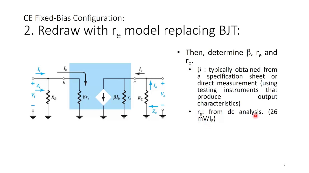BJT AC Fixed Bias Voltage Divider Bias Lecture: V7VP3 ELE424 DL