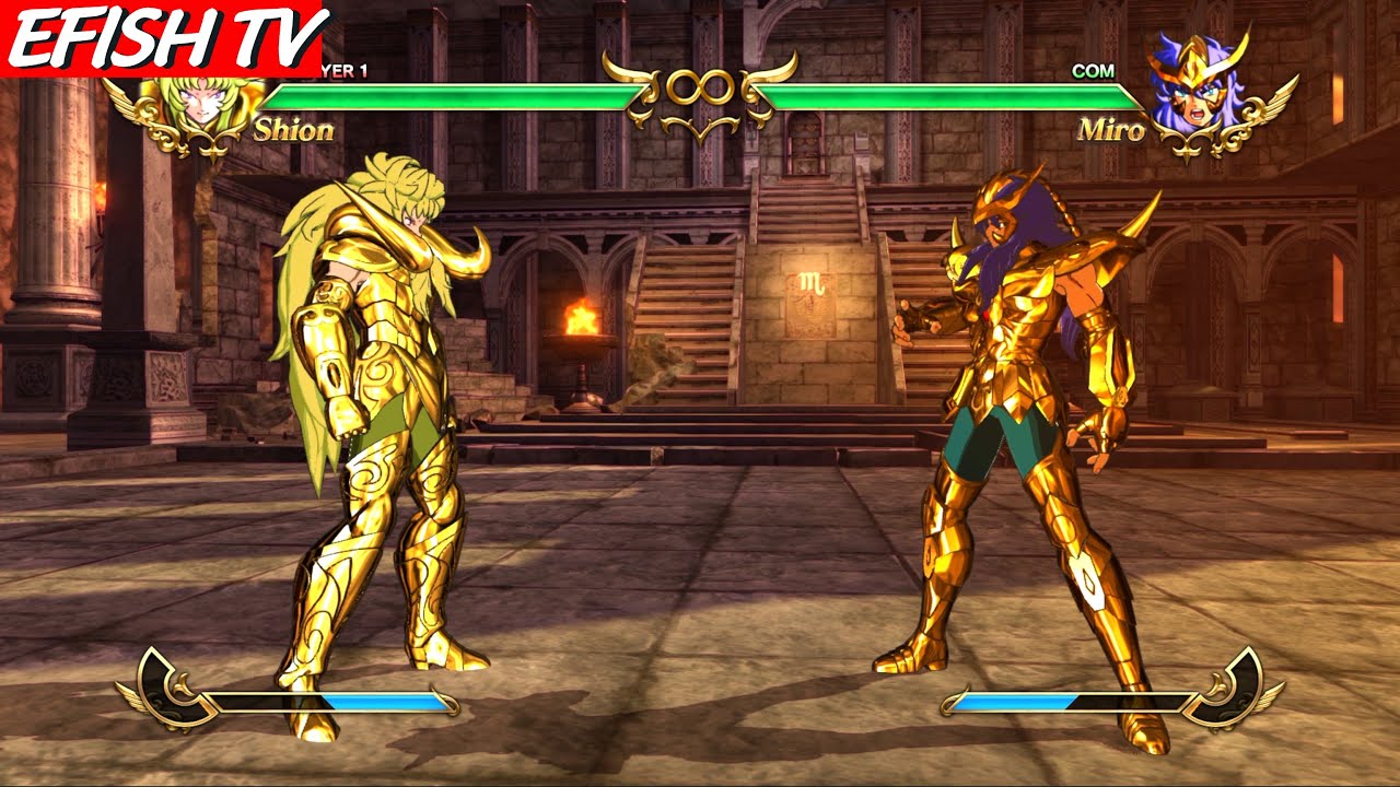 Aries Shion vs Scorpio Miro (Hardest AI) - Saint Seiya: Soldiers' Soul