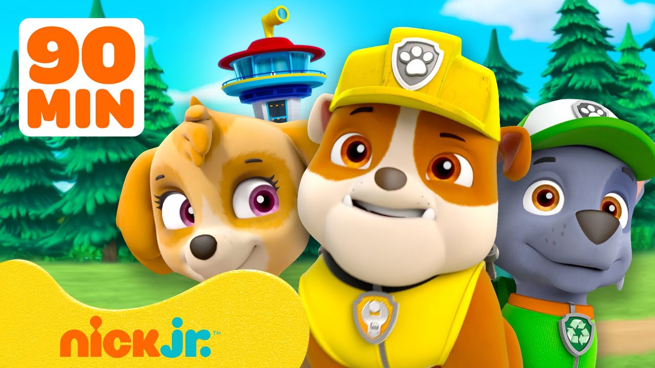 Gli ultimi doppi salvataggi di Rubble! con i PAW Patrol Skye e Rocky | 90 minuti | Nick Jr. Italia