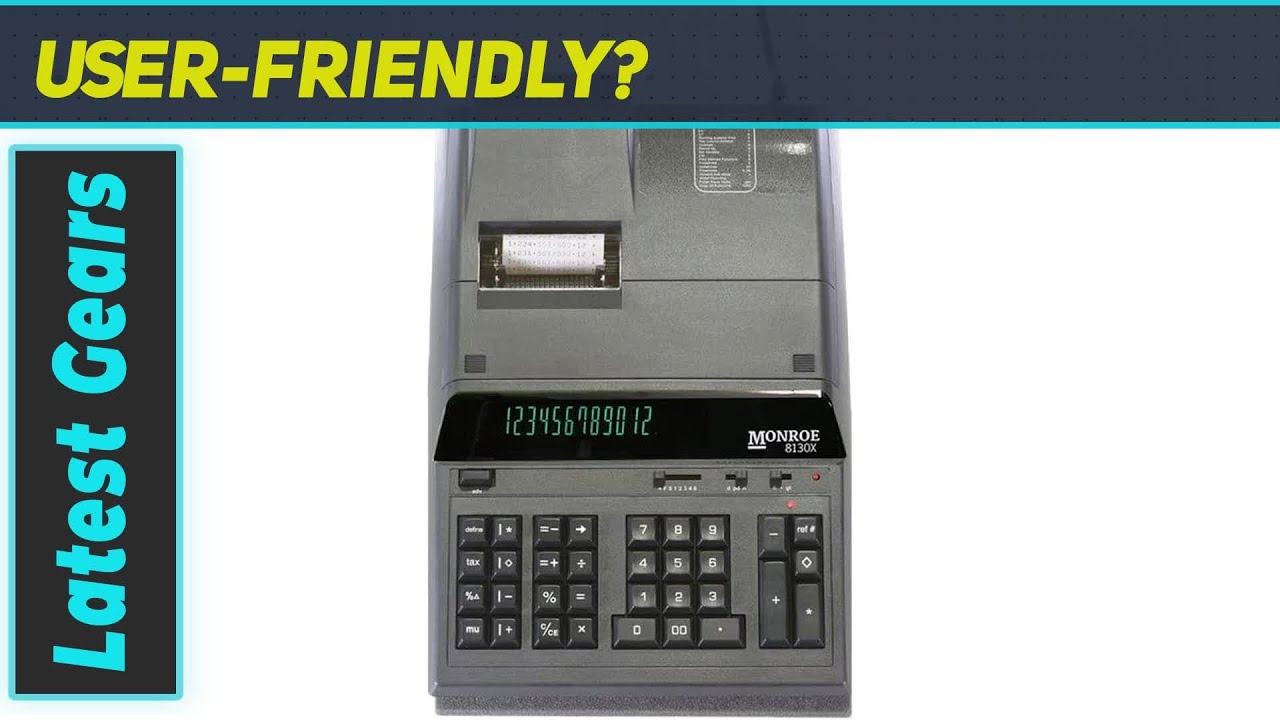 Monroe 8130X Heavy Duty Printing Calculator: The Ultimate Tool for Accounting Pros