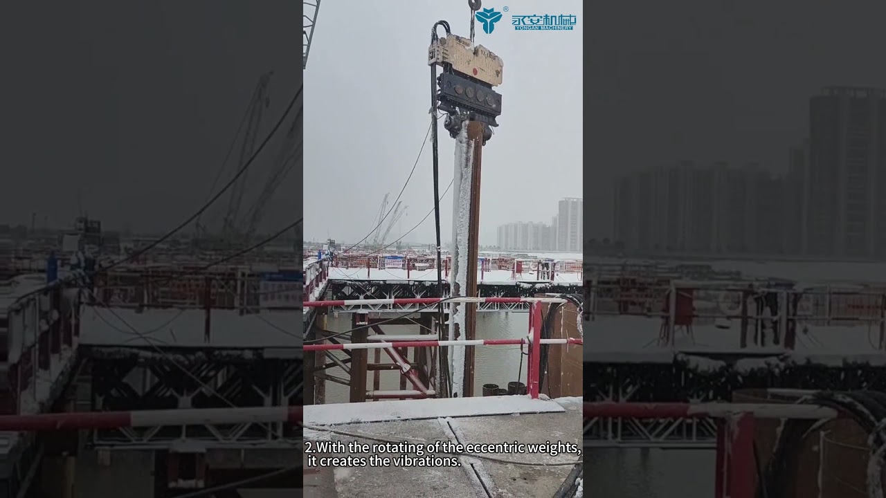 YONGAN YZ-180B hydraulic vibratory piling hammer