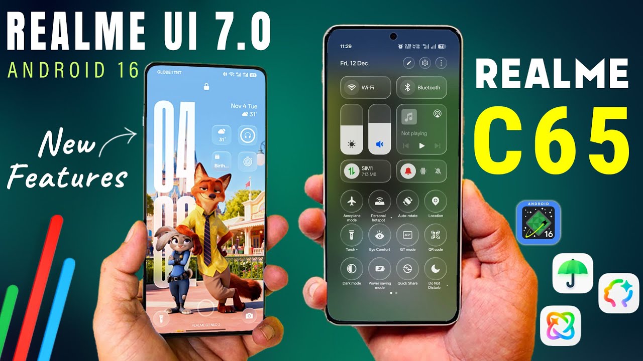 Realme C65 Realme UI 7.0 Update: 50+ Secrets Features | Android 16 New Update | Realme C65 5G Update