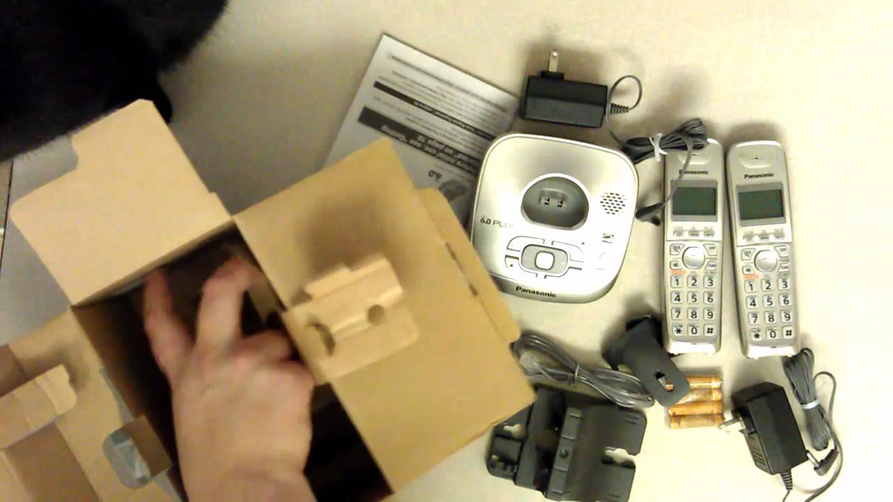 Panasonic KX-TG4022 Duo Cordless Phone Unboxing
