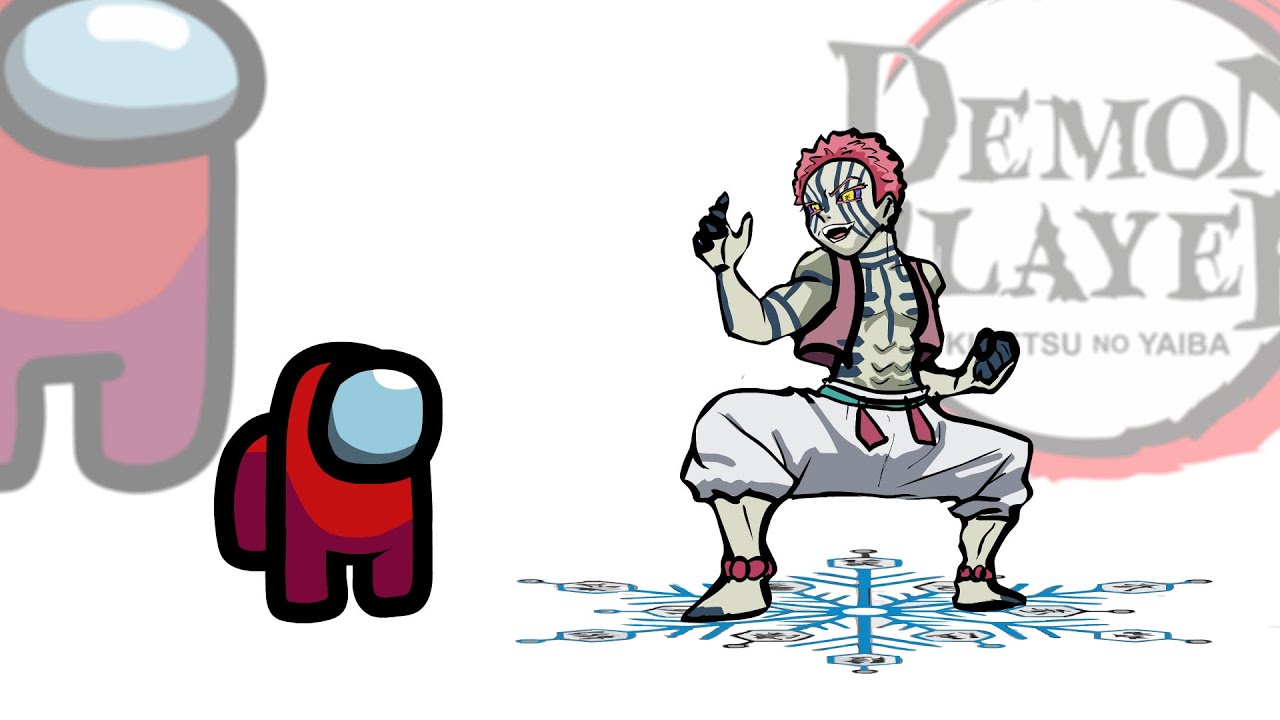 Mini Crewmate Kills demon slayer infinity castle Characters | Among Us