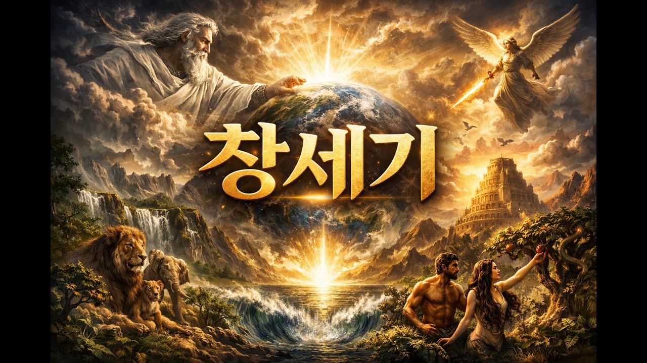 창세기 1장~50장 전체 듣기 | 쉬운성경 낭독 | 오디오 성경 4시간 |잠잘때 듣는 성경