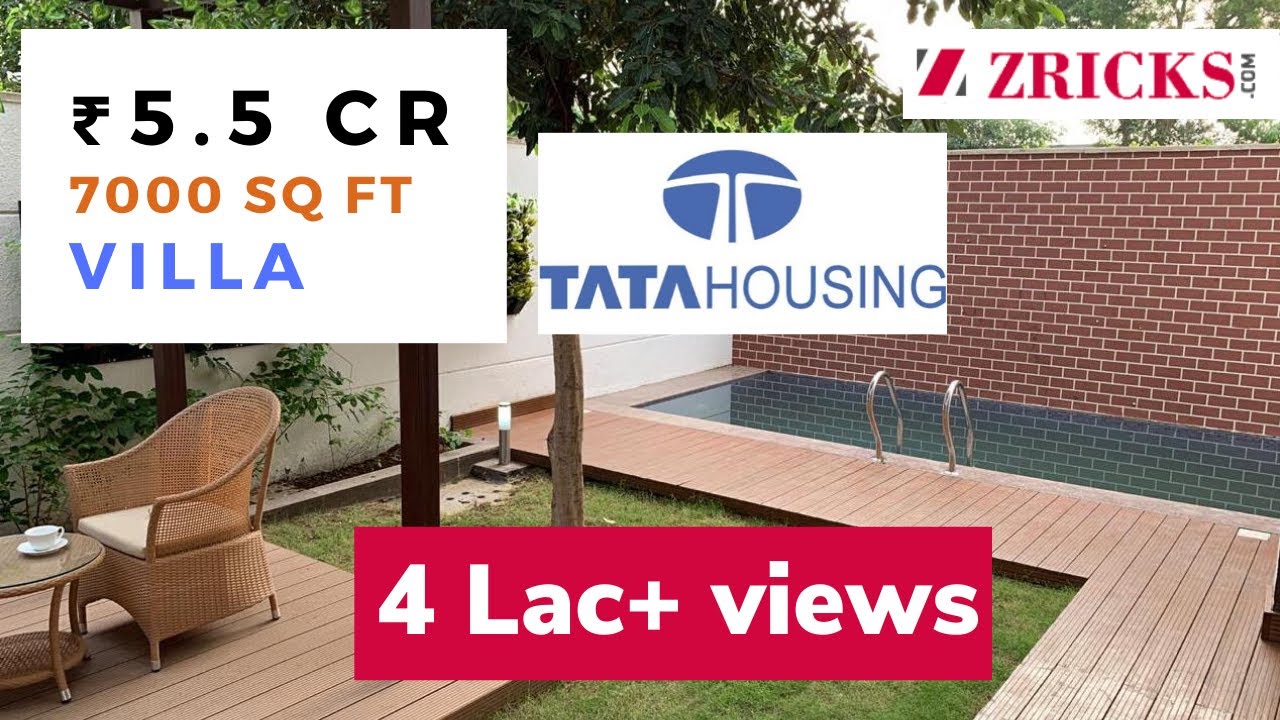 ₹ 5.5 CR 🏡 4 BHK || 7000 sq ft || Exclusive Villa Tour || TATA Primanti Vertillas, Gurgaon, India