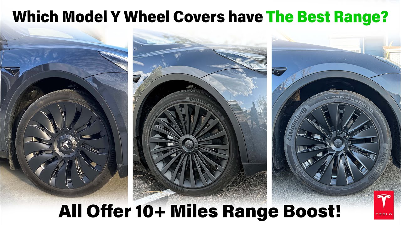 2024 Tesla Model Y Wheel Covers Range Test / Which Wheel Covers have Best Range? #tesla