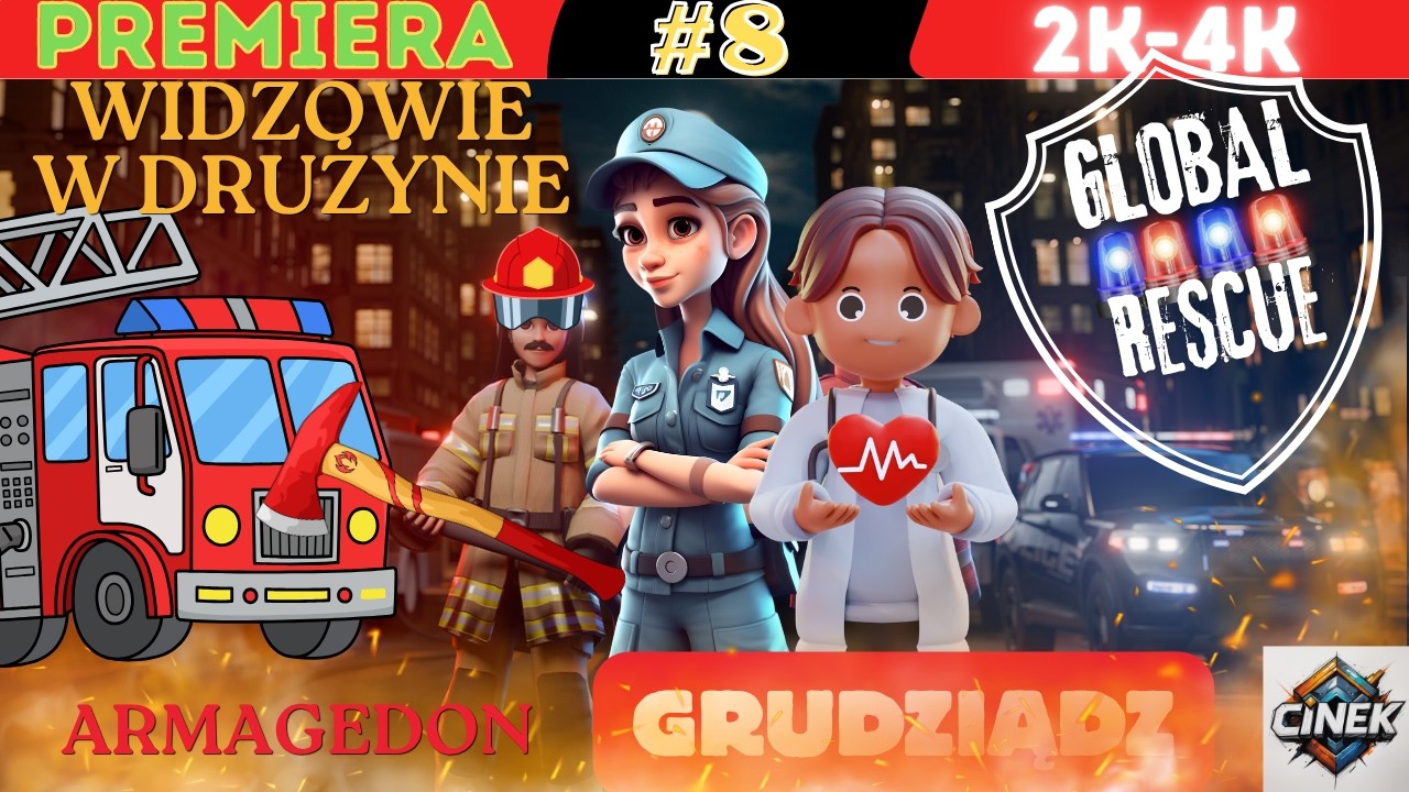 🚒⚠️WIDZOWIE W DRUŻYNIE🚑ARMAGEDON🚑🚒🚨 GLOBAL  RESCUE🚨 #8 GRUDZIĄDZ #gaming #simulator #games #letsplay