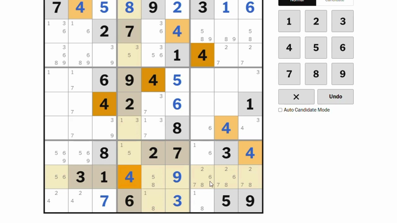 Sudoku recording 20260213 │FM: New York Times - Level Hard #puzzle #sudoku #games #數獨