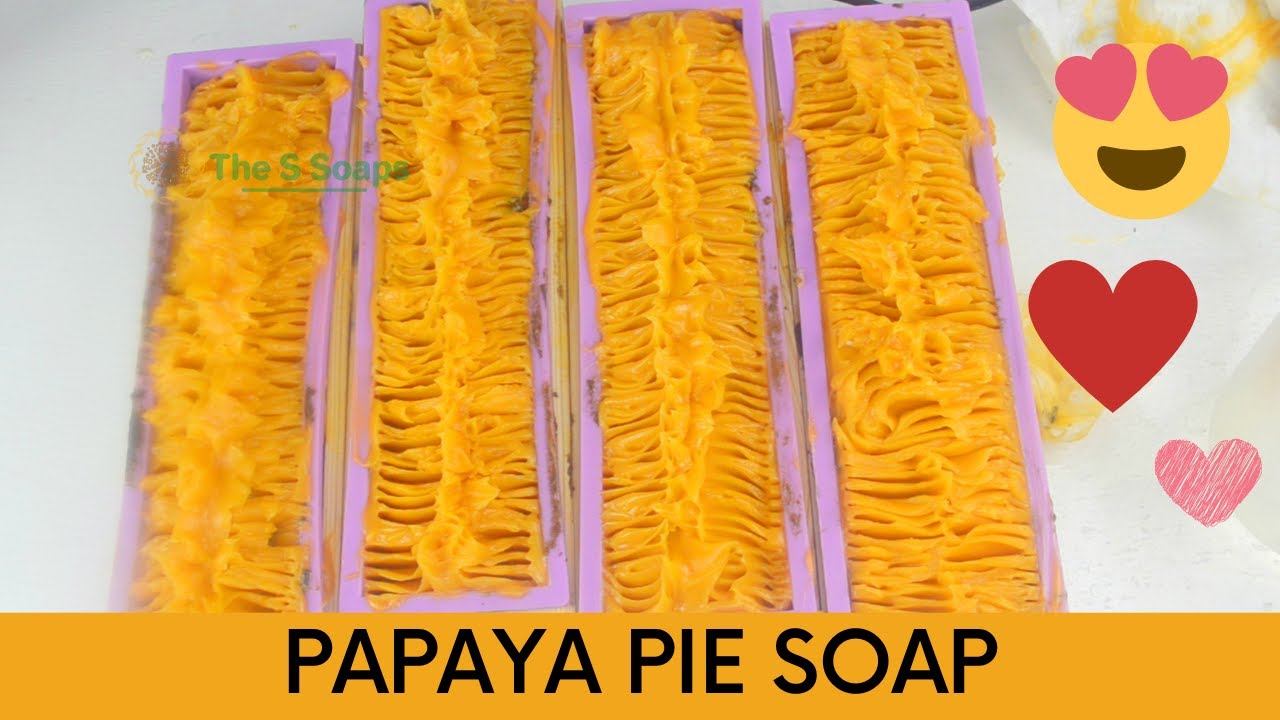 Papaya Pie Soap - Part 2 - Hot Process Soap Making - Papaya Juice - Soap Rebatch - The S Soaps