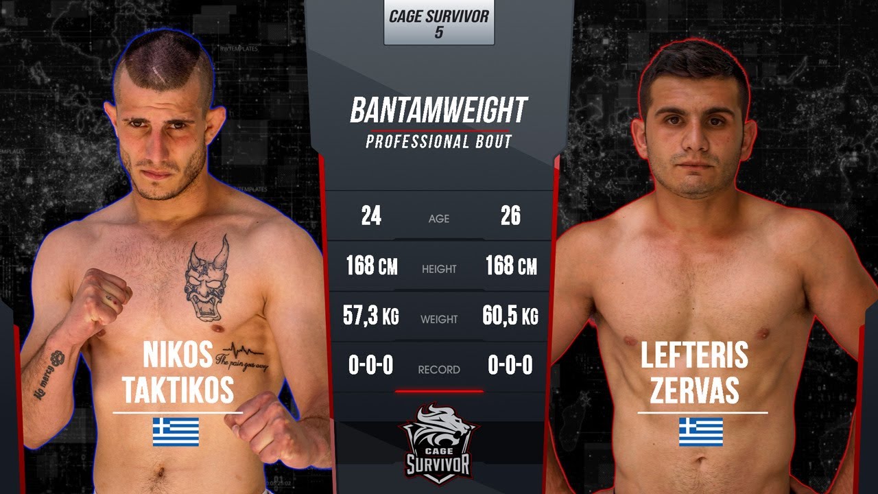 Cage Survivor 5 | Nikos Taktikos vs. Lefteris Zervas | Full Fight