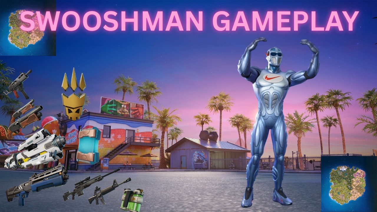 FORTNITE CHAPTER 7: SEASON 1: NEW SWOOSHMAN SKIN GAMEPLAY