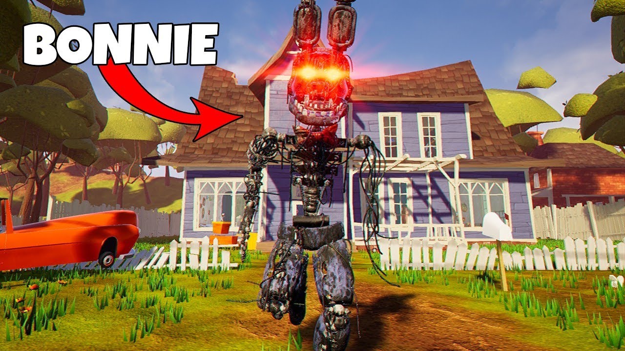 The crazy animatronic Bonnie.