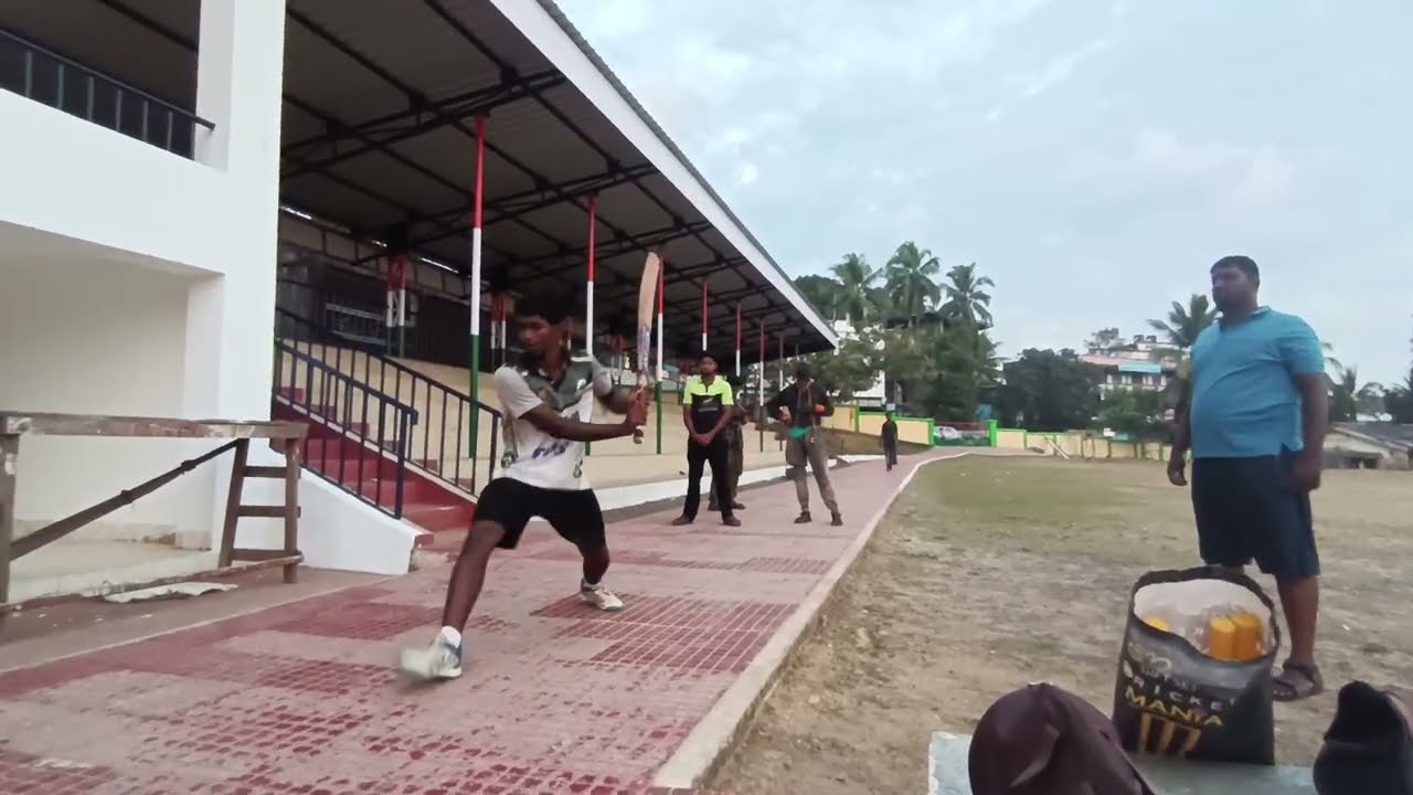 Today's practice session before speech by Mani Anna 🏏