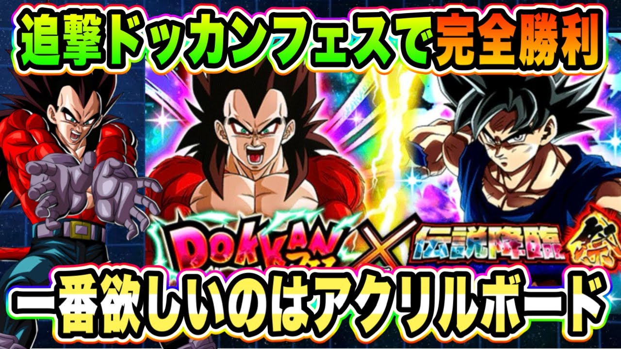 【ドッカンバトル】最高の11周年4コンビ凸狙いで追撃のドッカンフェス全力引き！応募券18でアクリルボードも当てたい！【Dragon Ball Z Dokkan Battle】