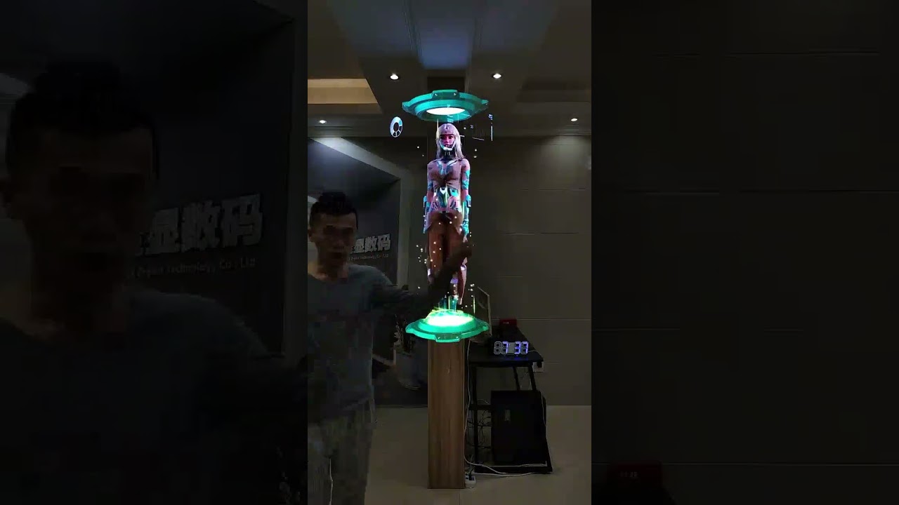 Голографический вентилятор: эффектный 3D-дисплей будущего. Ссылка в описании профиля для заказа.