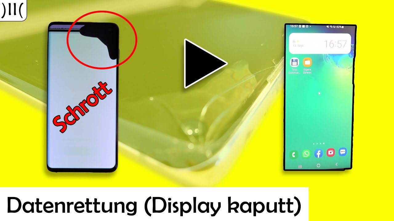 Display kaputt Daten retten