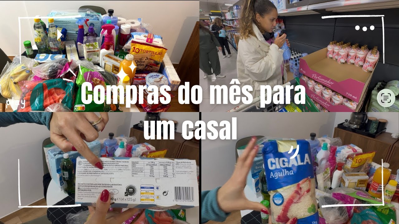 COMPRAS DO MÊS NO MERCADONA E CONTINENTE