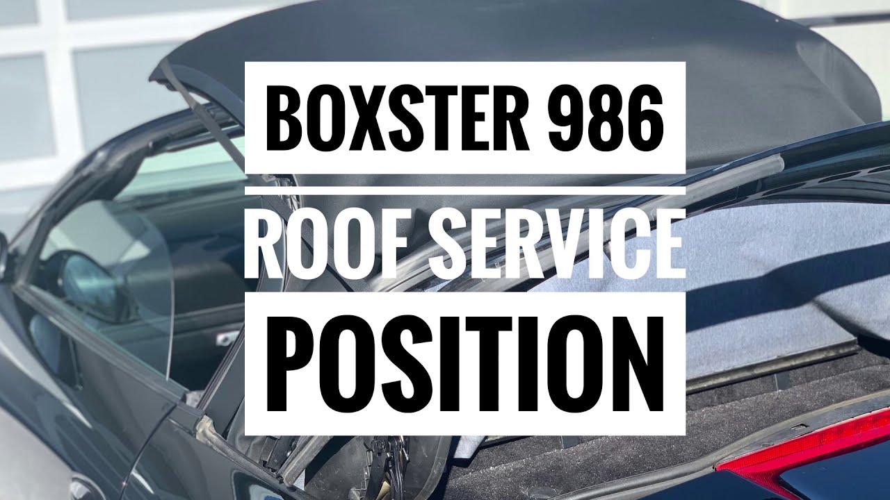 Как привести крышу Boxster 986 в рабочее положение для доступа к двигателю или очистки водостоков