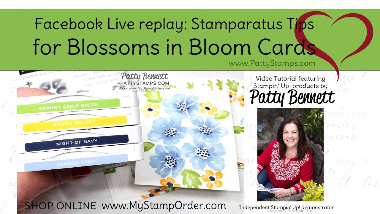 Stamparatus tips for Blossoms in Bloom Cards