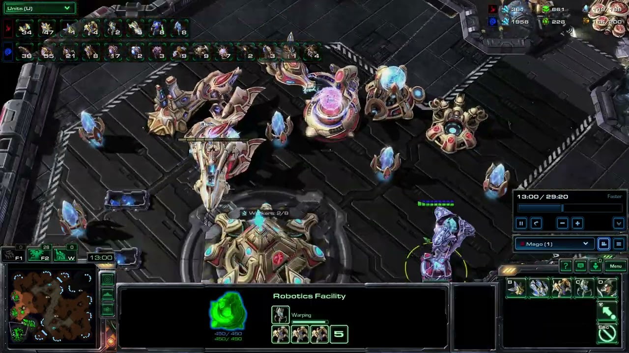 Starcraft 2 Protoss Vs Zerg  AI Very Hard