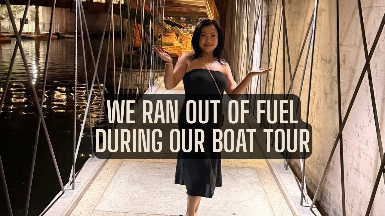 We Ran Out of Fuel on a River Walk Boat Tour 😅 (Handled Smoothly!)