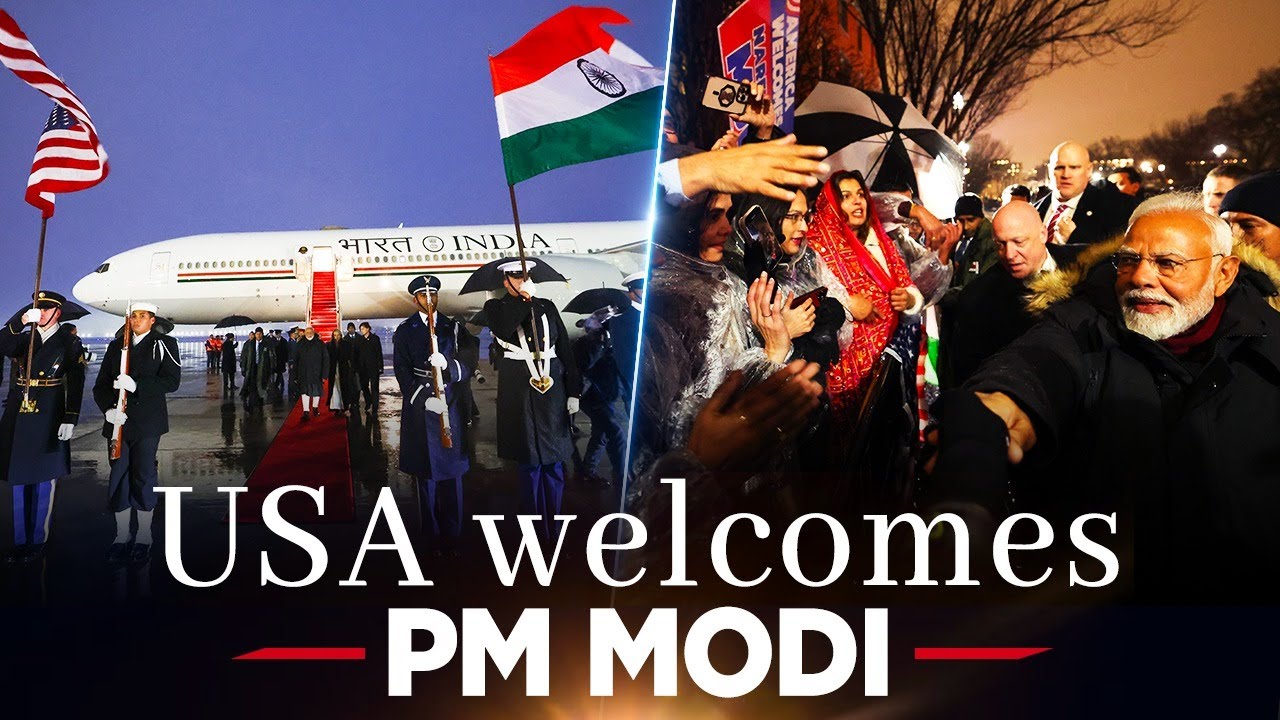 PM Modi arrives to a warm welcome in Washington DC
