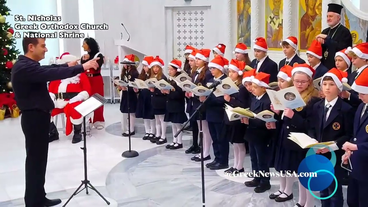 Christmas Carols sang by The William Spyropoulos School Students at St. Nicholas National Shrine