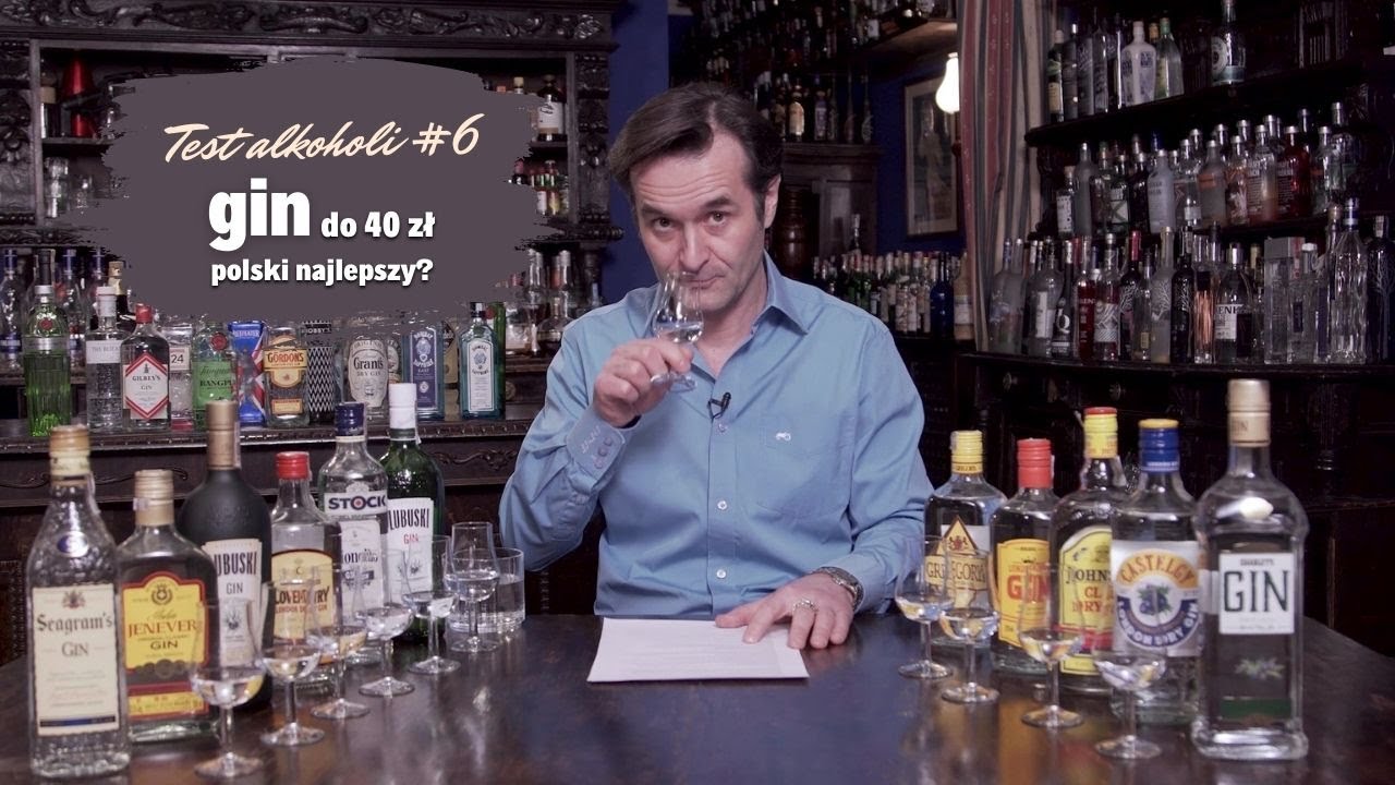 Test alkoholi #6 | Gin do 40 zł - por&oacute;wnanie. Dobry polski gin? Jak smakuje? Degustacja gin&oacute;w!