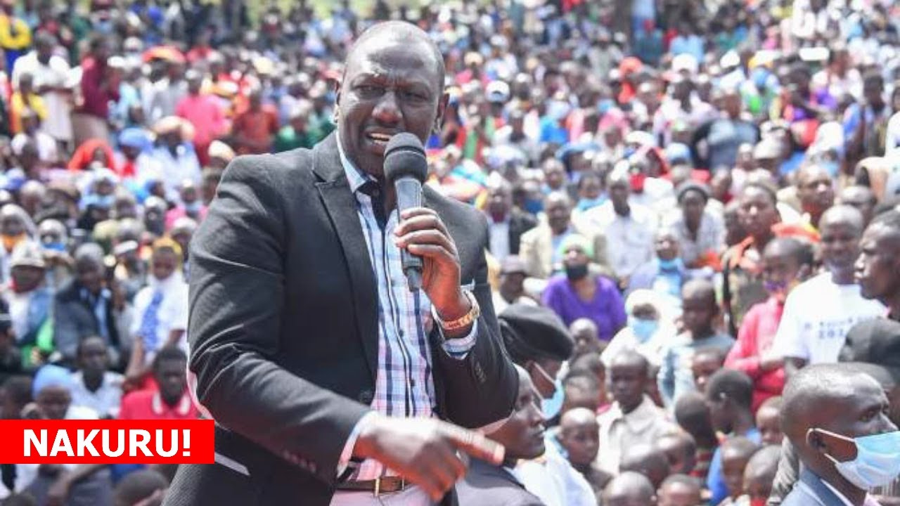 LIVE: Pres Ruto and his troop in Nakuru for Nyota Business Start-Up Capital Disbursement!