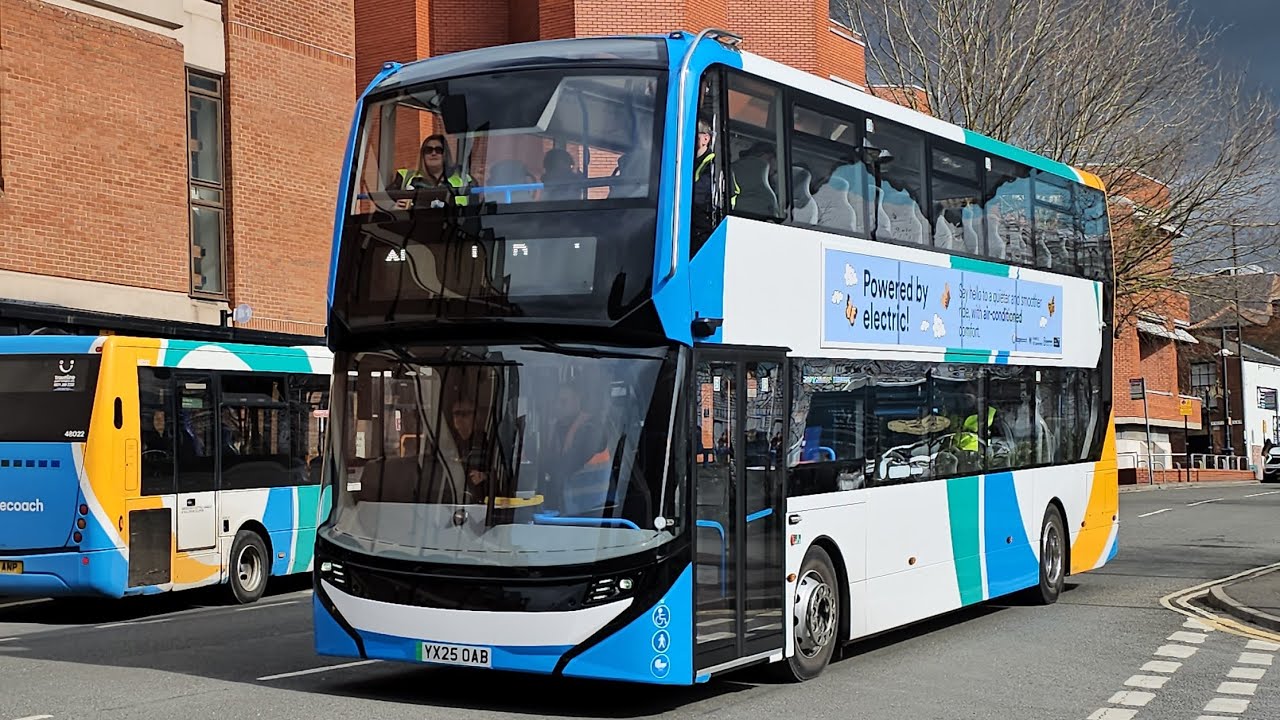 New Stagecoach Bus Chesterfield Electric ⚡️ 80160 On Test Run In Chesterfield