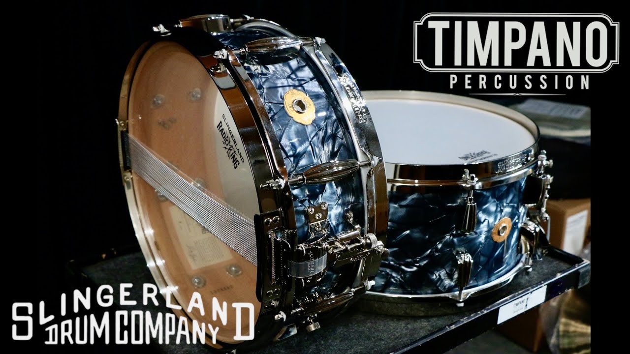NEW Slingerland Radio King Limited Steambent Snare Comparison: 14X5, 14X7