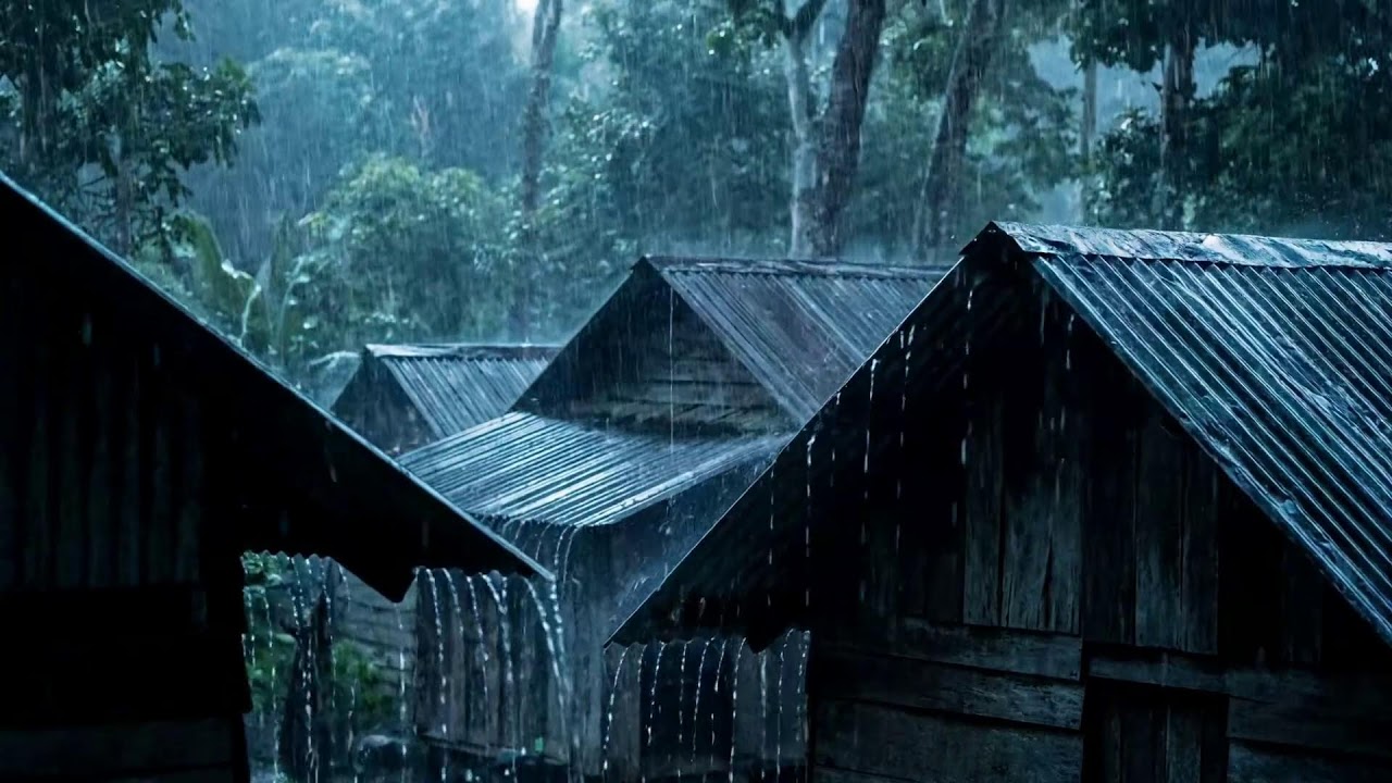Thunder and Heavy Rain on Tin Roof – Deep Sleep Sounds to Relax Your Mind and Body