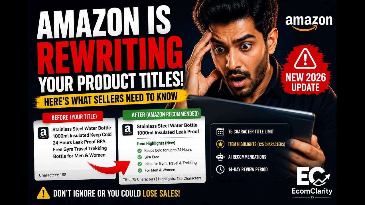 Amazon Is Rewriting Product Titles in 2026 &mdash; 75-Character Rule Explained