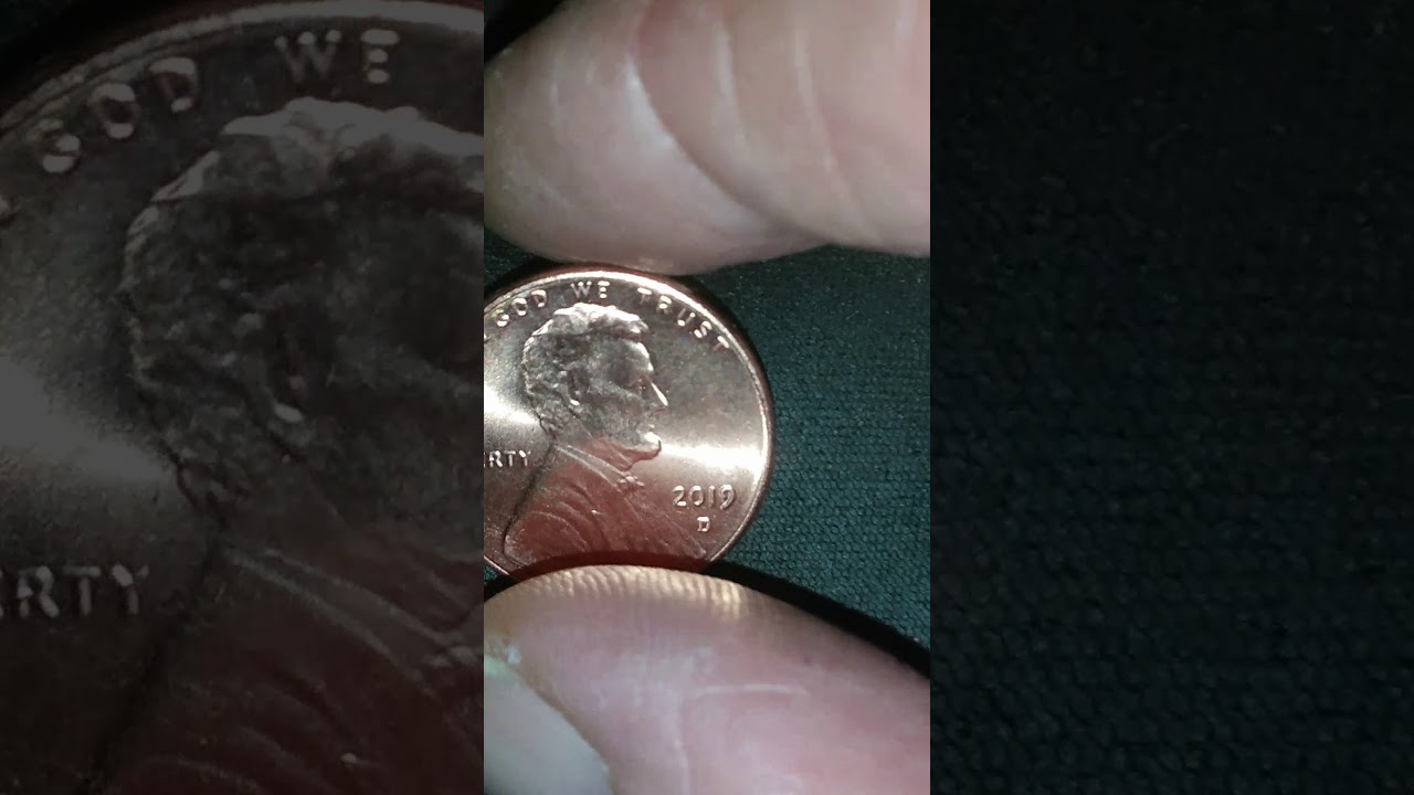 Double die Lincoln penny 2019 d