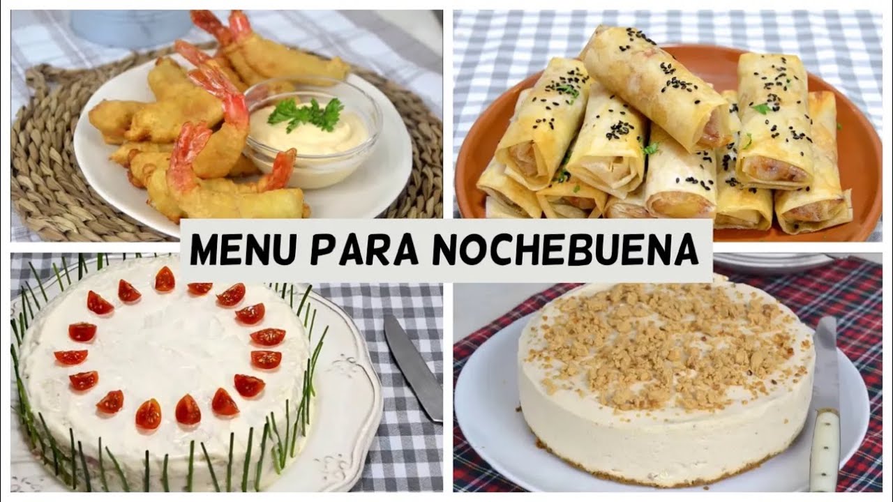 MENÚ para NOCHEBUENA | RECETAS FÁCILES para NAVIDAD